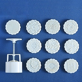 Абс пластик ручной пресс штампы для печенья кондитерский инструмент, цветок, для изготовления форм для лунного торта
