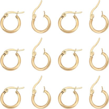 304 обруч серьги из нержавеющей стали замке, гипоаллергенные серьги, кольцо