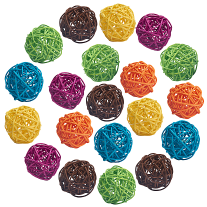 Плетеные шары из ротанга, декоративные шары вазы наполнителей, для ремесла, вечеринка, День святого Валентина, украшение свадебного стола