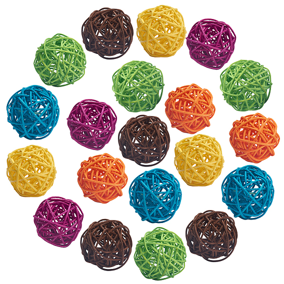 Плетеные шары из ротанга, декоративные шары вазы наполнителей, для ремесла, вечеринка, День святого Валентина, украшение свадебного стола