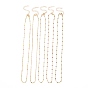 Brass Lumachina Chain Necklaces, with Enamel