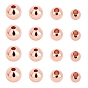 Brass Spacer Beads, Round, Plated with Light Rose Gold Color