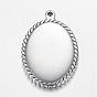 304 Stainless Steel Pendants, Oval, Stamping Blank Tag