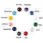 Natural & Synthetic Mixed Gemstone Cabochons, Birthstone Cabochons, Half Round