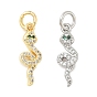 Латунные микро проложить кубического циркония подвески, без кадмия, без никеля и без свинца, змеиные чары, с целью перехода в кольце