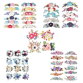 5 листы 5 стиль пэт с термоклеевой термопленкой, для аксессуаров для одежды, цветок