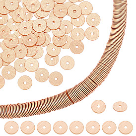 300 шт. Латунные распорные втулки, долговечный, Heishi бусы, плоско-круглые