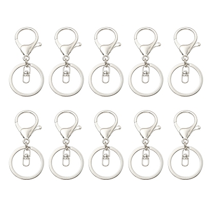 10разрезные кольца для ключей из сплава, брелок для ключей