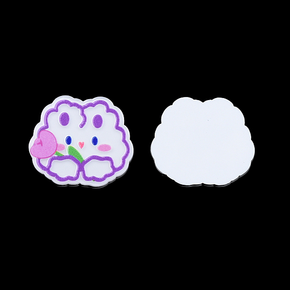 Printed Acrylic Cabochons, Cat