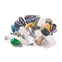 Natural/Synthetic Gemstone Pendants, with Metal Findings, Drop, Mixed Color