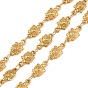 5M 304 Stainless Steel Sea Turtle Link Chains, Soldered, with Spool, Ion Plating(IP), Long-Lasting Plated