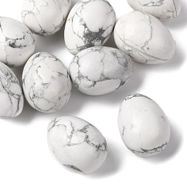 Натуральный гаулитовый яичный камень, Целебный карманный камень для ладони, для снятия тревоги, медитации, пасхального декора.
