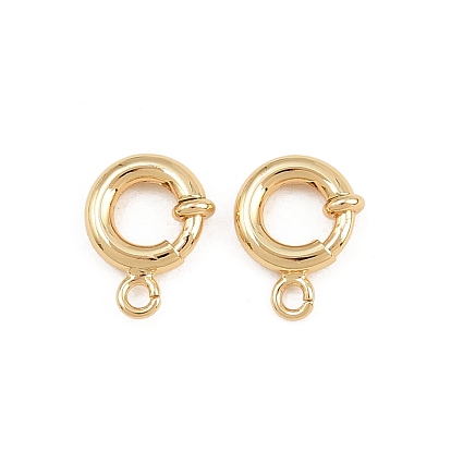 Латунная застежка пружинного кольца, стойки покрытие, без кадмия и без свинца, долговечный