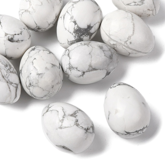 Натуральный гаулитовый яичный камень, Целебный карманный камень для ладони, для снятия тревоги, медитации, пасхального декора.