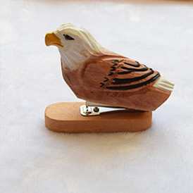 Деревянный офисный степлер, настольный степлер с пружинным приводом, белоголовый орлан