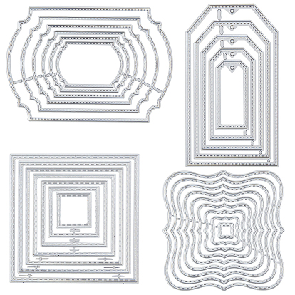 Frame Carbon Steel Cutting Dies Stencils, for DIY Scrapbooking/Photo Album, Decorative Embossing DIY Paper Card