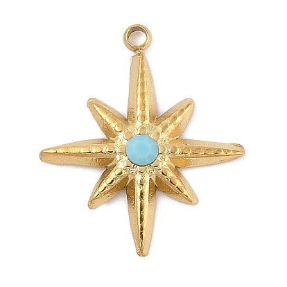 304 подвески из нержавеющей стали, со стразами, звезды прелести, вакуумное покрытие pvd