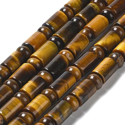 Natural Tiger Eye Beads Strands, Column