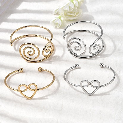 304 женские браслеты-манжеты из нержавеющей стали