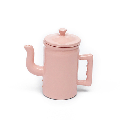 Миниатюрные украшения для чайников из сплава, аксессуары для кукольного домика в микроландшафтном саду, притворяясь опорными украшениями, с ручкой и крышкой