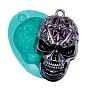 Skull Pendant Food Grade Silicone Molds, Resin Casting Molds, for UV Resin, Epoxy Resin Jewelry Making