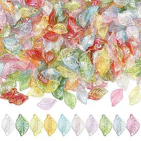 400 шт прозрачные акриловые подвески, радужный, лист