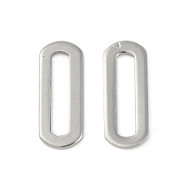 201 Stainless Steel Linking Rings, Oval Link