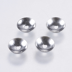 304 Stainless Steel Bead Caps, Apetalous