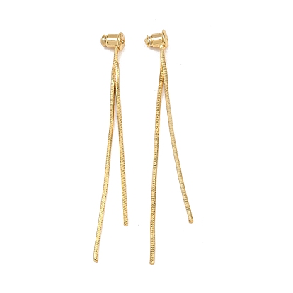 Латунные гайки для сережек, кисточка