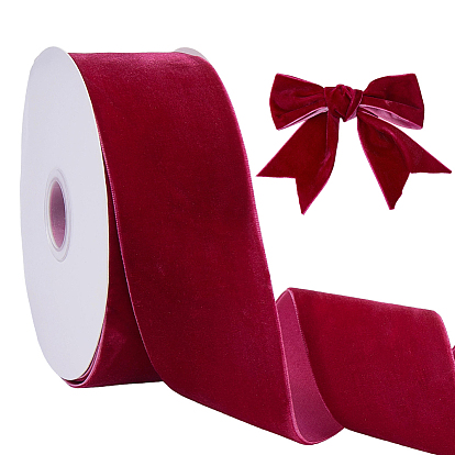 Cinta de licra y terciopelo, de un solo lado, para el embalaje del regalo, decoración de fiesta
