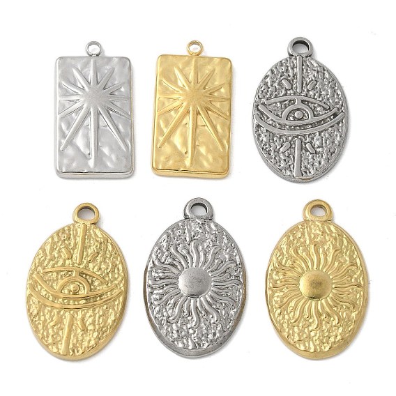 304 подвески из нержавеющей стали, подвеска в виде прямоугольника/овала