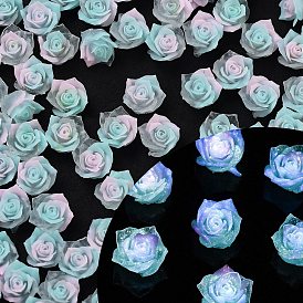 Luminous Resin Decoden Cabochons, Glow in the Dark, Flower