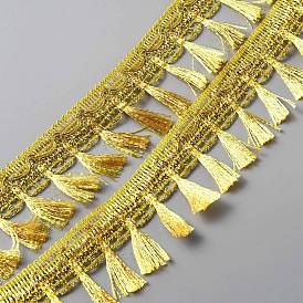 Ажурная гофрированная кружевная лента, с кисточкой, для аксессуаров одежды