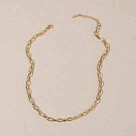 Chic Metal Chain Necklace for Women - Sexy and Simple European Style Jewelry