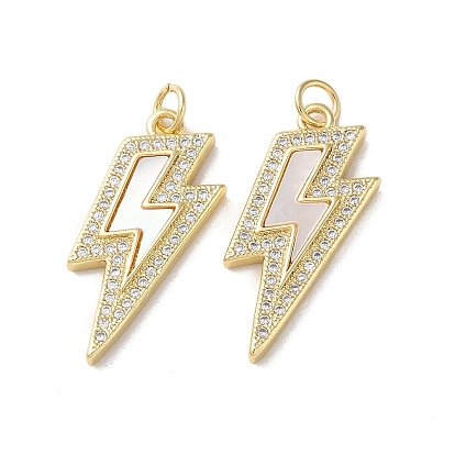 Латунные микро проложить кубического циркония подвески, без кадмия и без свинца, с оболочкой, реальный 18 k позолоченный, молния