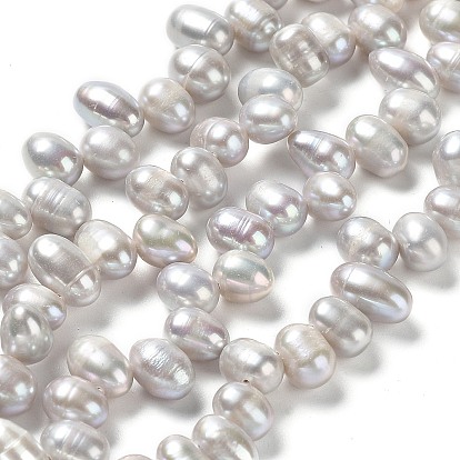 Natural Cultured Freshwater Pearl Beads Strands, Rice