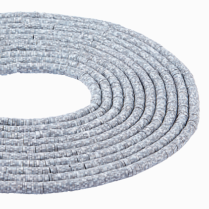 Perles en fimo faits à la main, perles heishi, disque / plat rond