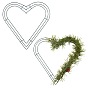 Iron Wreath Frame, for Party Christmas Decoration Supplies, Heart