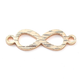 Brass Laser Cut Infinity Connector Charms, Textured Links