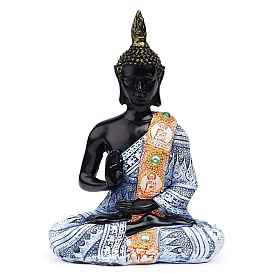 Украшение дисплея статуи Будды из смолы, Статуэтка индуистского фэна для медитации, домашний декор