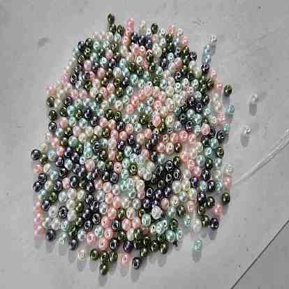 Пастель микс перламутровый стекла жемчужные бусины