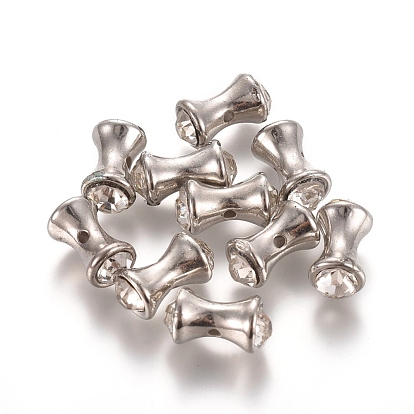 CCB Plastic Beads, with Crystal Rhinestone, Column