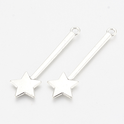 Tibetan Style Alloy Pendants, Cadmium Free & Lead Free, Meteor