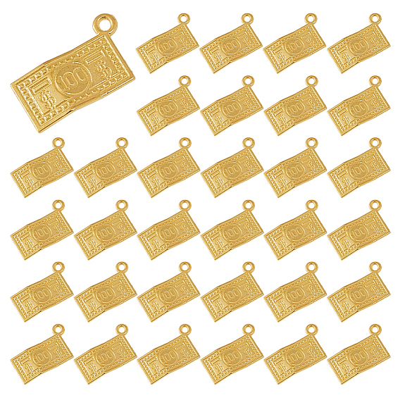80 подвески из цинкового сплава в тибетском стиле, бумажная валюта