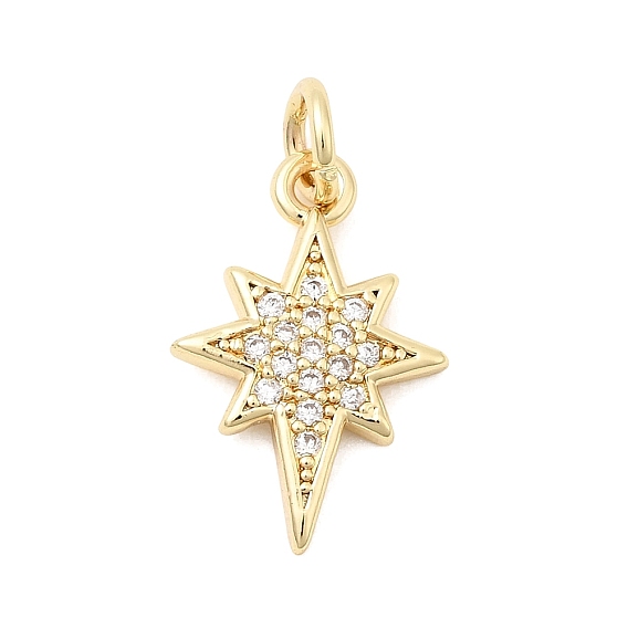 Латунные микро проложить кубического циркония подвески, звездные чары, с целью перехода в кольце