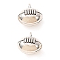 Tibetan Style Alloy Charms, Rugby Charms