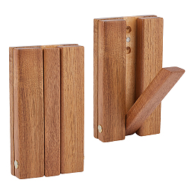 2 pièces crochet en bois pour touches de piano, rectangle