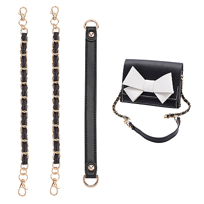 3 шт 2 стиль pu кожа плечевой ремень сумка цепочка ремни, со сплавочной фурнитурой, для замены ремней для мешков