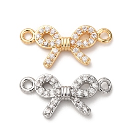 Латунные подвески из прозрачного кубического циркония, бантом ссылки