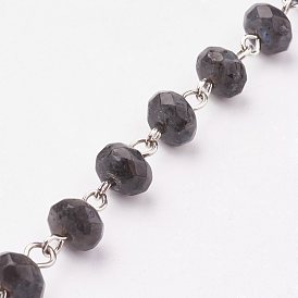 Ручной работы из бисера цепи, несварные, с драгоценным камнем и железной иглой